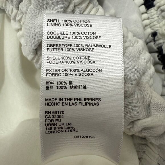 Maeve By Anthropologie Dress Women's Small Puff Sleeve Mini Back Bow Bird Print - Picture 12 of 16